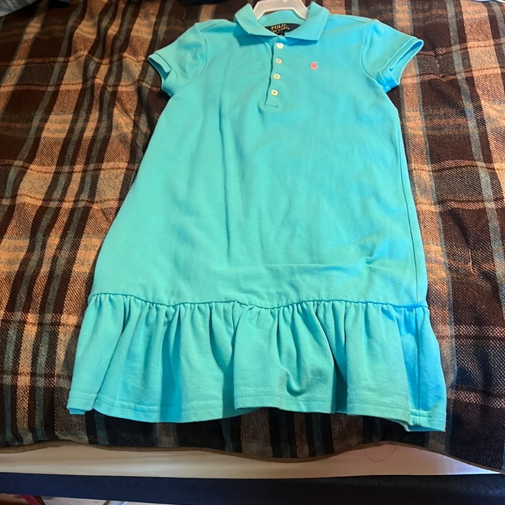 A teal girls dress barely worn